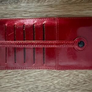 Red Leather Card Wallet